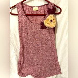 Pink sleeveless top